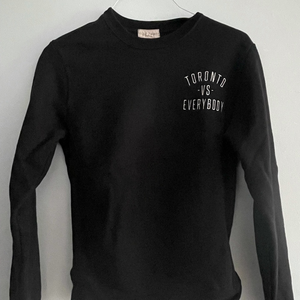 Toronto vs. Everyone black crew neck sweater